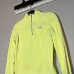 The North Face Half Zip Pullover Fleece Neon Bright Yellow Size XS Women’s Photo 1