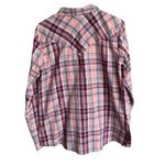 Wrangler Wrancher Shirts Women's Large Long Sleeve Pearl Snap Western Photo 3