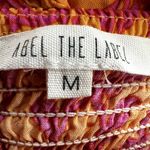 Abel the label  Bondi Dress Maxi Strapless Smocked Tiered Orange Pink M Photo 2