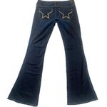 People's Liberation Flare Jeans womens 31 USA Made Low Rise Dark Wash Pockets‎ Blue Photo 13