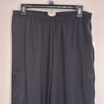 UpWest Women’s Split Tulip Hem Wide Leg Crop Palazzo Pants in Black size M Size M Photo 3