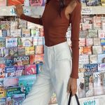 Princess Polly Hosanna Cream High Rise Wide Leg Side Tie Pants 10 Photo 6