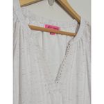 Betsey Johnson  Tiered Rainbow Confetti Dress White Gauze Medium Cottagecore Photo 3