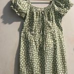 SheIn ‎ Green Puff Sleeve Smocked Blouse Photo 0