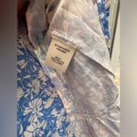 Skies Are Blue  flowy skirt blue flower print size medium Photo 1