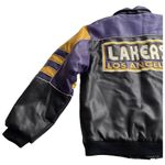 Nba Vintage Los Angeles Lakers Leather Jacket Women’s Sz XL Logo Athletic RARE Photo 14