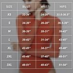 NWT Chic Long Sleeve Orange Bodysuit W/ Mesh Sleeves Sz Small Photo 4