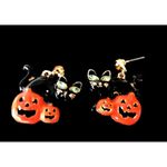 Black Cat Jack O Lantern Earrings New Halloween Festive Trick or Treat S… Photo 5