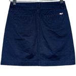Vineyard Vines  Women’s Size 0 Navy Blue Cotton Twill Mini Skirt Photo 1
