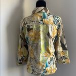 Chico's  Vibrant Floral Utility Jacket - Yellow, Green, Brown Photo 8