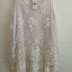 Indigo Soul White Lace & Mesh Tank Dress Photo 0