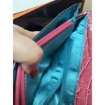 Guess Vintage Y2K Pink Faux Alligator Croc Tweed Baguette Shoulder Bag Photo 9