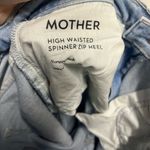MOTHER jeans denim High Waisted Spinner Zip Heel in Norway Dude size 25 women’s Blue Photo 8
