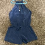Elevenses  made by Anthropologie Blue sleeveless romper woman size 2 100% cupro Photo 0