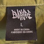 Empyre Women’s Shirt Sz Large Short Sleeve Green Grunge Punk Edgy Button Down Photo 4