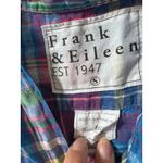 FRANK & EILEEN Madras Plaid Linen Shirt Photo 3