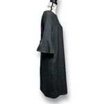 Pendleton New  Gray 100% Virgin Wool Midi Dress Bell Sleeve Office Preppy S/M Photo 4