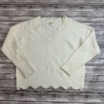 ee:some Women's Fuzzy Sweater M/L Med Medium Lg Large Ivory Cream Off White Warm Photo 10