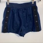 3X1 Snap Off Track Short Bowers Denim Dark Blue Mini Shorts New Size XS Photo 14