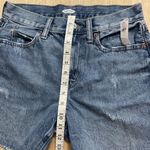 Old Navy High-Rise Straight Denim Shorts Zip Up Cut Off Distressed Size 0 New Photo 2