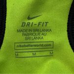 Nike Pro Women's Sports Bra, Neon Green and Black, No Padding, Size Medium Photo 2