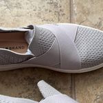 Lucky Brand New! Larays Gray Slip On Knit Criss Cross Sneakers Size 8 Photo 2