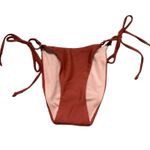 J.Crew Curved-Waist Cheeky String Swim Bikini Bottom w/ Beads Sz XXS NEW Photo 0