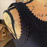 Ann Taylor Black Scalloped Sleeveless Sheath Dress Photo 3