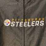 NFL  Steelers Pittsburgh Women Rain Jacket size M gray color Photo 2