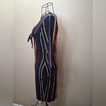 La Gypsy NWOT DRESS SEXY Multi-coloured striped with tie front detail #stripedd Photo 6