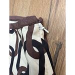 Banana Republic  100% Silk Skirt Brown Chain Print Pencil Skirt Size 4 Photo 2