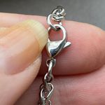 Whale Tail Stainless Steel Wheat Chain Necklace Silver Photo 5