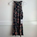 RVCA NWT  Kingsman Mauve Floral High Neck Open Back Mini Dress Photo 3