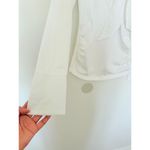 CAbi  Take a Bow White Long Sleeve Pullover Statement Neck Bow Blouse S (Stain) Photo 10