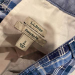 L.L. Bean Size 6 Blue Plaid Patchwork Cotton Zip Up Madras Bermuda Shorts Photo 9