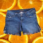 Decree  Distressed Stretch Denim Shorts‎ with Side Slits Size 7 Photo 1