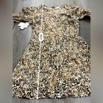 Wilfred Aritzia Baroque Giselle Bison Animal Print 3/4 Sleeve Mini Dress Sz 2 Photo 8