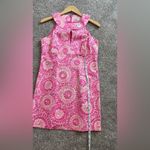 Michael by Michael Kors preppy floral mini summer dress pink size 8P designer Photo 4