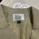 Le Suit  Petite Blazer Suit Jacket Size 12P Celery Business Professional New Photo 5