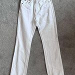 ZARA Women's White Straight Leg Jeans Size 2 Photo 0