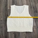 Princess Polly Cropped v neck cableknit sweater vest Photo 1