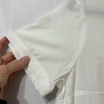 Massini  Cream Boxy Fit Peplum Short Sleeve Top M Photo 6