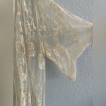 POL  Cream Floral Lace Kimono Blouse S/M Photo 6