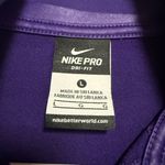Nike  Dri-Fit Purple Striped Quarter-Zip Pullover Photo 5