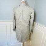 Banana Republic X Mario Bellucci Italian Wool Melton Grey Car Coat 6 Petite Photo 6
