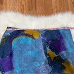 Vintage Y2K Mermaid Ocean Goddess Abstract Print Skirt Plus Size 1X fairycore Blue Photo 3