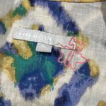 Tin Haul  Shirt Womens Large Cowgirl Pearl Snap Cream Blue Red Western Rodeo Photo 1