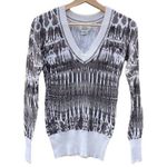 Billabong women's medium v neck cream and black sweater Photo 0