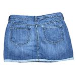 Old Navy Vtg Y2k  Blue Denim Skirt Low Rise Western Cowgirl Rodeo Beach 6 boho Photo 1