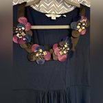 Boden Midnight Blue floral appliqué dress, US4R Size 4 Photo 1